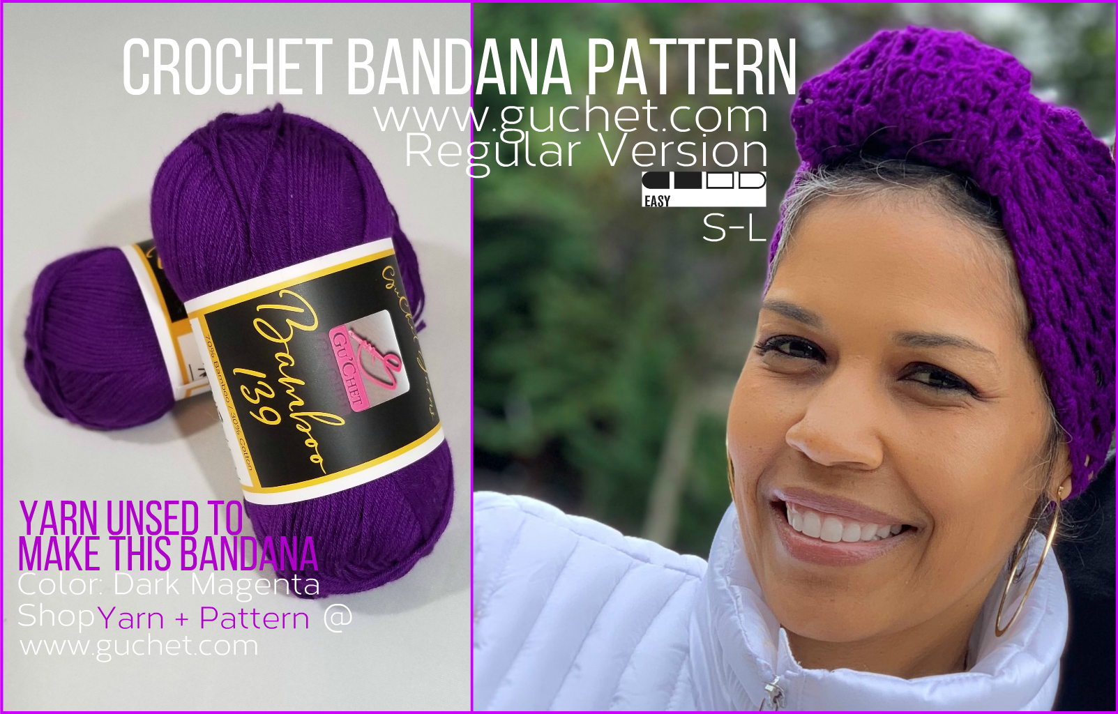 CROCHET BANDANA PATTERN COLLECTION (INCLUDES 3 VERSIONS